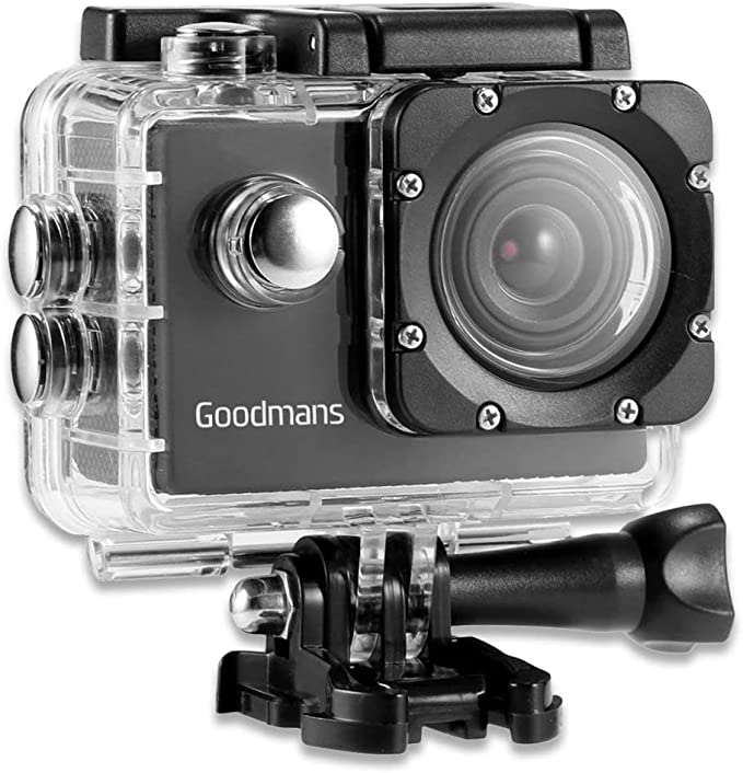 Goodmans Full HD Action Camera 1080p 90° Wide Angle